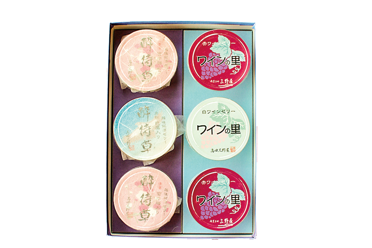 新三野屋菓子店　浦川原店　地酒ゼリーの詰合せ